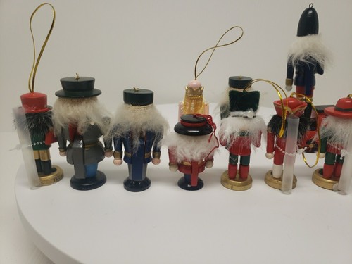 11 Pcs Christmas Nutcracker Tree Figures Mini Decorations Ornament, D3 - Picture 7 of 9
