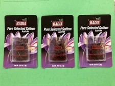 3 PACK Badia Saffron/Pure Selected/Paella/Spices/Sazon/Rice/Kosher -FREE SHIP
