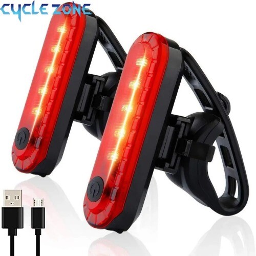 Rear Bike Tail Light Red Ultra Bright Taillights Fit On Bicycle Easy to Install
