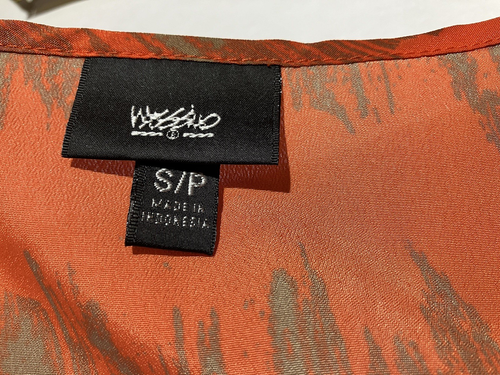 mossimo tank tops women small orange sheer casual contemporary 2013 - Picture 6 of 8