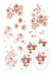Feuilles Fleur Craft Die Royaume-Uni vendeur Fabrication Carte Scrapbooking
