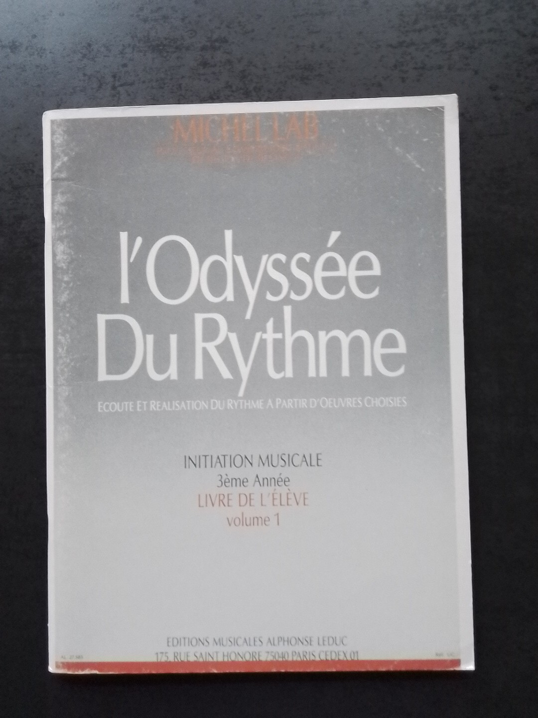 Partition L'Odyssée du Rythme Vol 1 pour s'exercer au piano à la maison en 3ème année