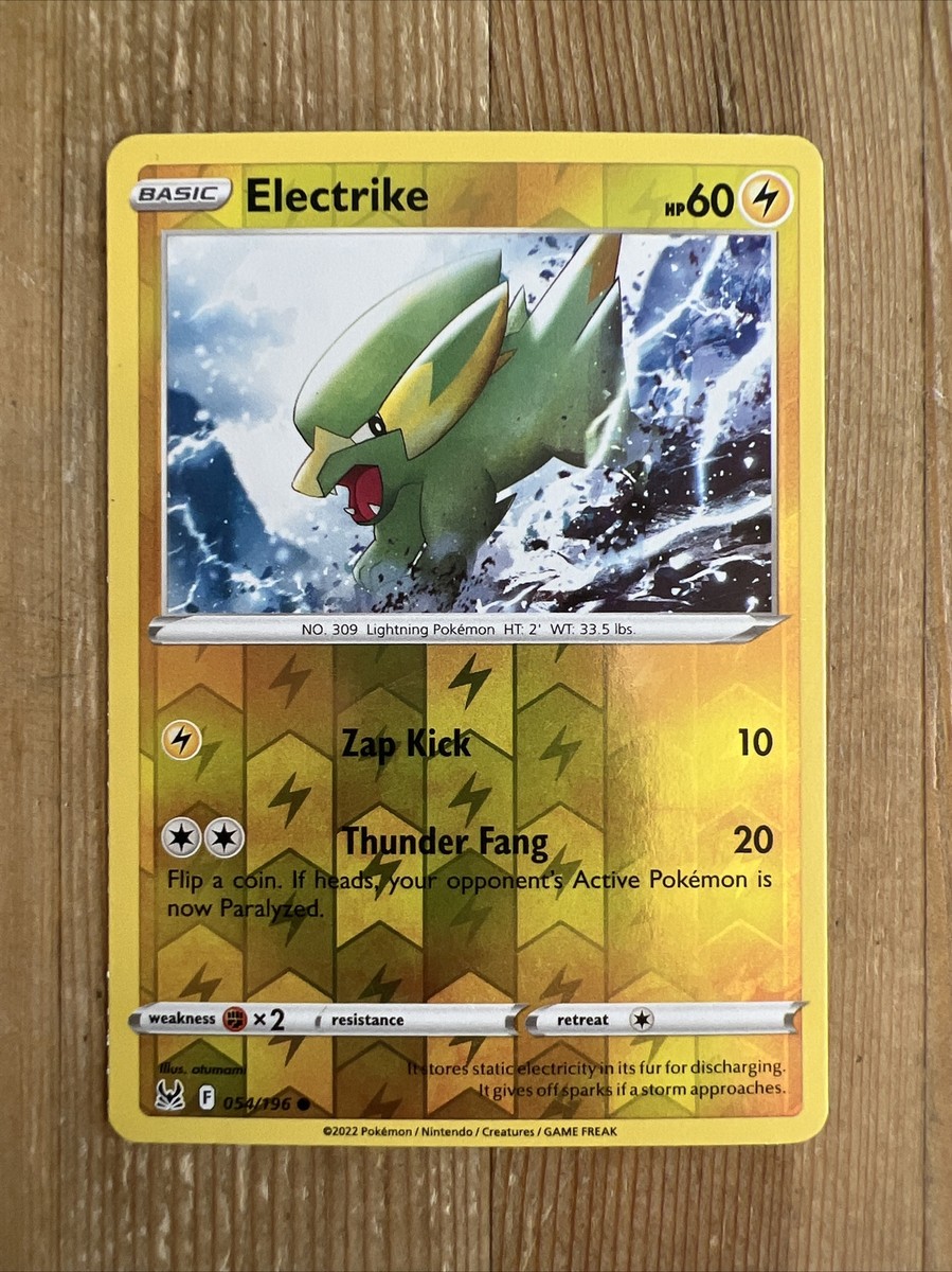POKEMON Card - Electrike 054/196 - Reverse Holo - Lost Origin - NM