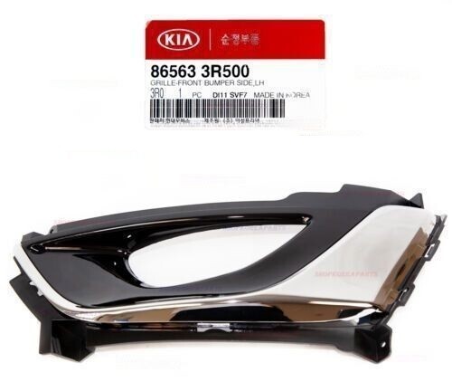 らい ⭐GENUINE⭐ Fog Light Bezel Cover w/ Molding LEFT for 17-19 Santa