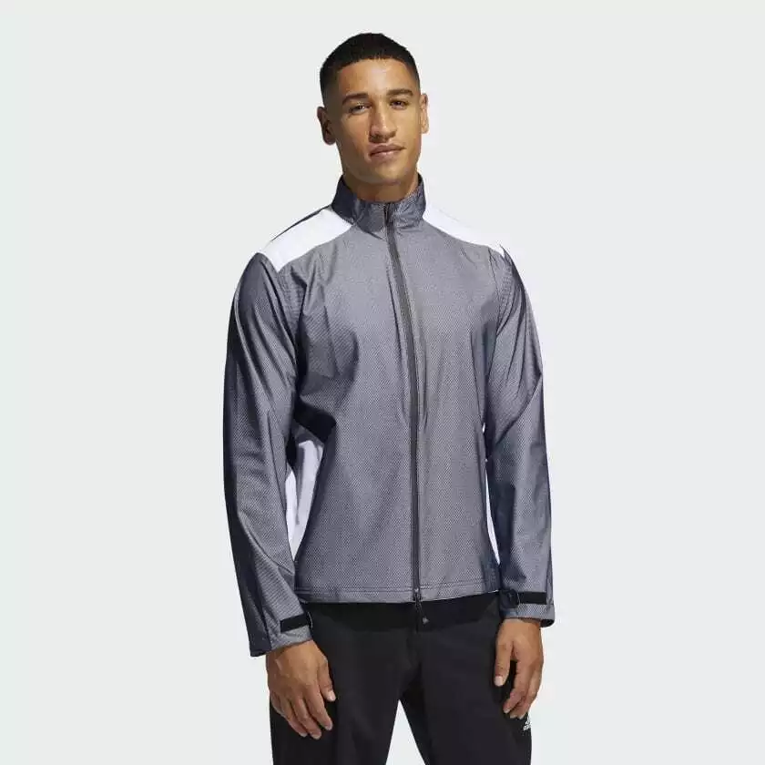 Adidas waterproof golf jacket clearance