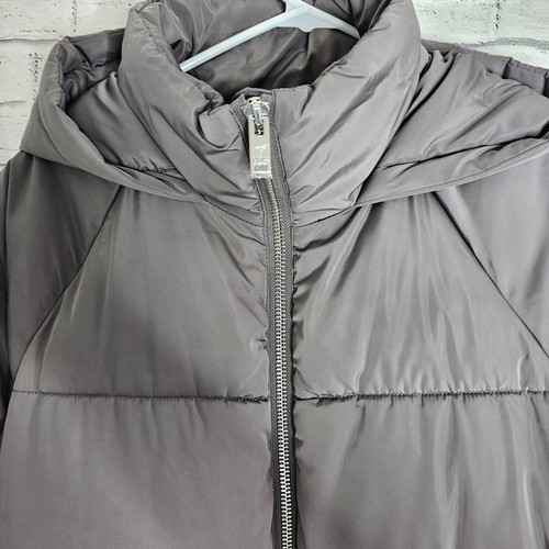 ONLY Women’s Onlgabi Oversized Long Nylon Coat Jacket Grey Size M - Picture 6 of 18