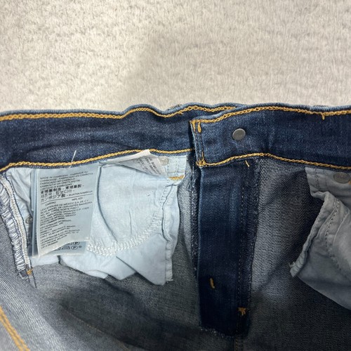 Levis 724 Jeans Size 27 (26x25) Women High Rise Straight Crop Dark Blue Denim - Picture 7 of 11