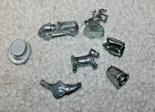 Monopoly Game Replacement Metal Tokens Movers Silver OR Gold - CHOICE OF PIECE