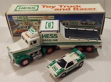 HESS 1991 Truck and Racer USED box damage 1 side and 1 tail light not working