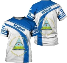 Personalized Nicaragua Shirt Custom Nicaragua Flag Lion Shirt for Men & Women 6