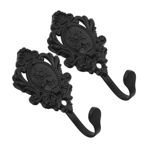 2 Pcs Zinc Alloy Wall Hook Curtain Tie-back Hooks Holdbacks for Holder - Afbeelding 10 van 12