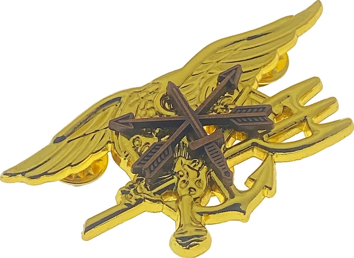 USN US NAVY Seals Seal Gold Trident SF Special Forces CUSTOM Made