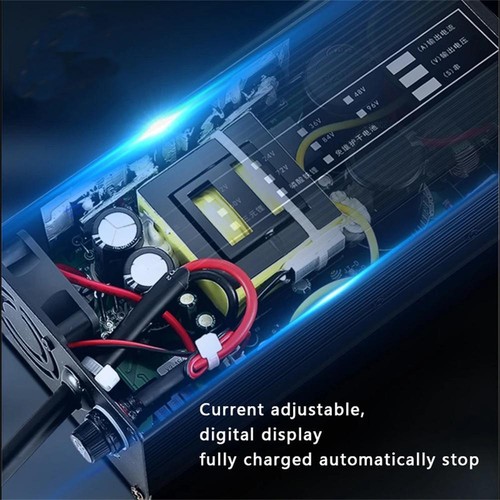 Ladegerät Current Adjustable 1A-8A for 48V 60V 72V 13S-21S Li-ion LiFePo4 Pack - Afbeelding 4 van 24