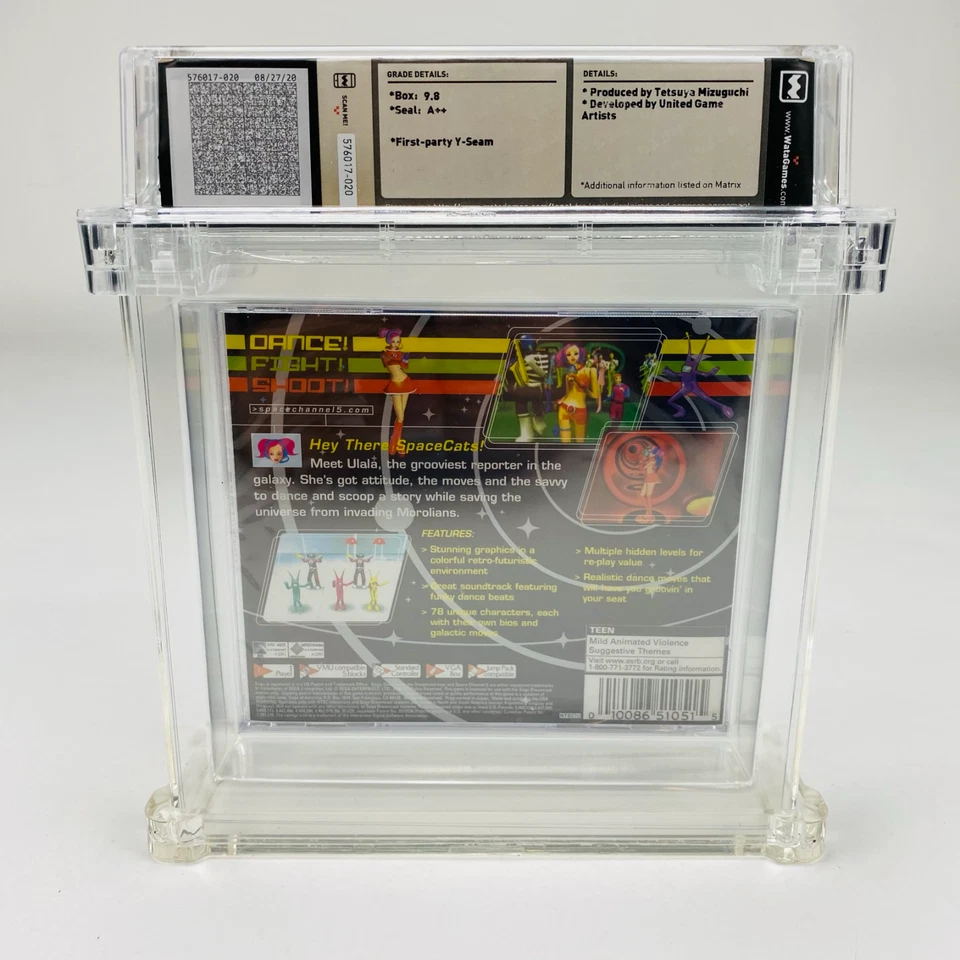 Space Channel 5 - Sega Dreamcast 1999 New Factory Sealed Graded WATA 9.8 A++ - Image 4 of 4