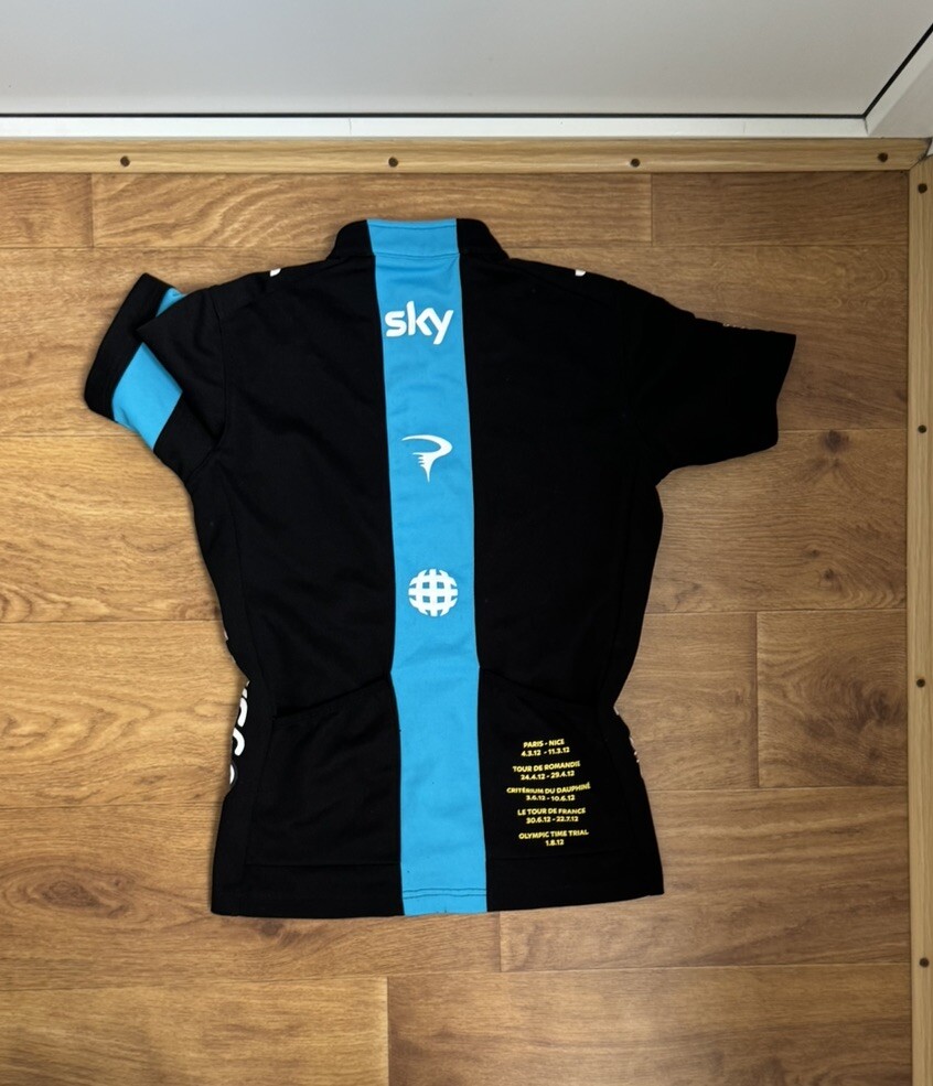 Rapha Team Sky Cycling Jersey Men's Full Zip Short Sleeve