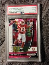 2020 Panini Prizm Draft Picks - Tua Tagovailoa Pink Pulsar Prizm - Rookie PSA 9