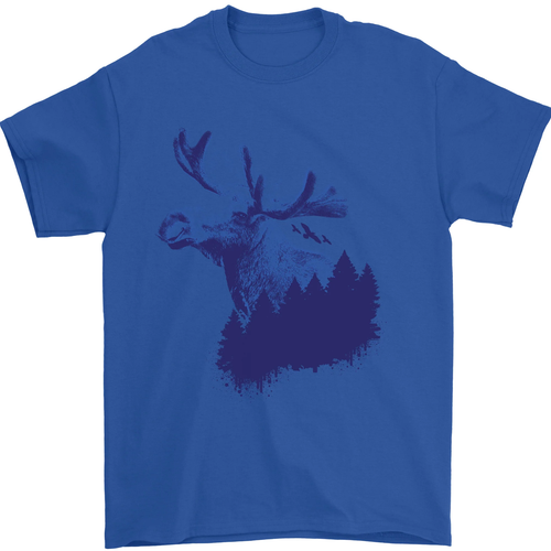 Moose Forest Ecology Environment Mens T-Shirt 100% Cotton - Picture 48 of 102