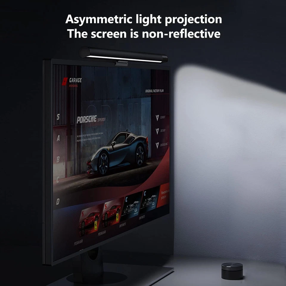 Computer Monitor Light Bar Wireless Remote USB Powered LED Adjustable New - Image 2 of 4