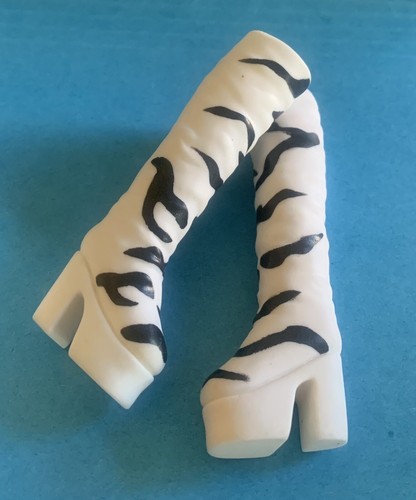 1990’s Spice Girls Zebra Striped On Tour Platform Boots Clothing FREE SHIP - Picture 8 of 8