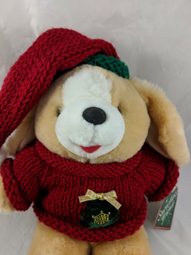 Snowflake Friends Dog Plush Christmas Knit Hat Sweater 12 InchI Stuffed Animal - Picture 2 of 8