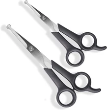 #1 Pet Grooming Scissors Body & Facial Trimmer Durable Stainless Steel Blades. R