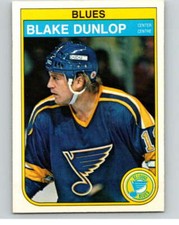 1982-83 O-Pee-Chee #301 Blake Dunlop  St. Louis Blues V59192