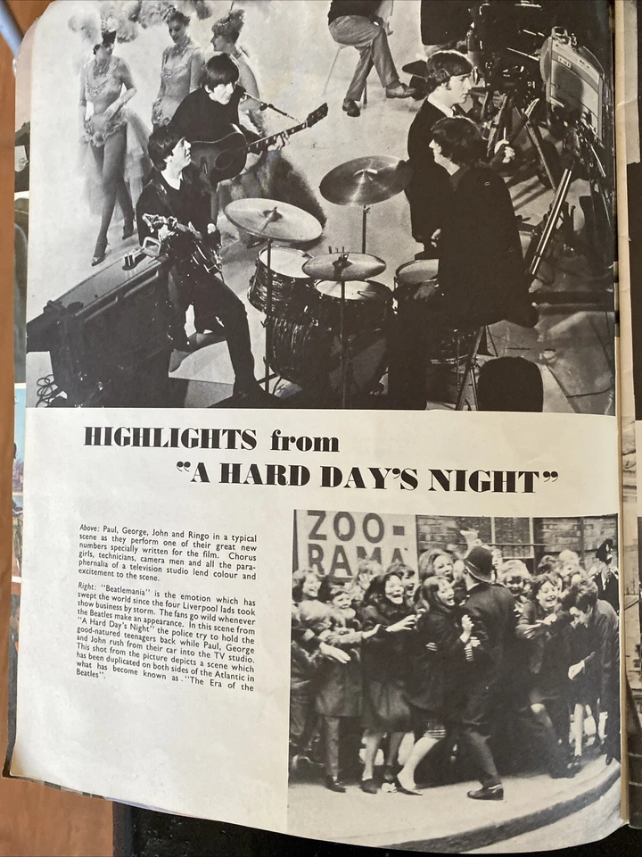 THE BEATLES 1964 original US Film Souvenir PROGRAM book A HARD DAY'S NIGHT n.m. - Image 3 of 4