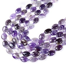 Natural Amethyst Oval 11X8MM 14X10MM 16X12MM 18X13MM 20X15MM 34X25MM Beads D420 