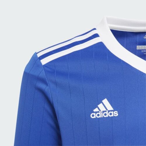 Adidas Tabela18 Power blue/ White Youth Soccer Jersey YL - Large Long-Sleeve - Picture 2 of 3