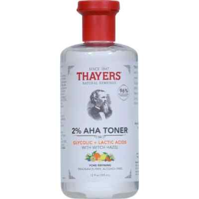 THAYERS 2% AHA Exfoliating Toner W/Glycolic & Lactic Acid-Pore Refining - NEW!