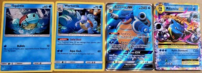 4 Card Pokémon Blastoise promo evolution set . !!!!!!