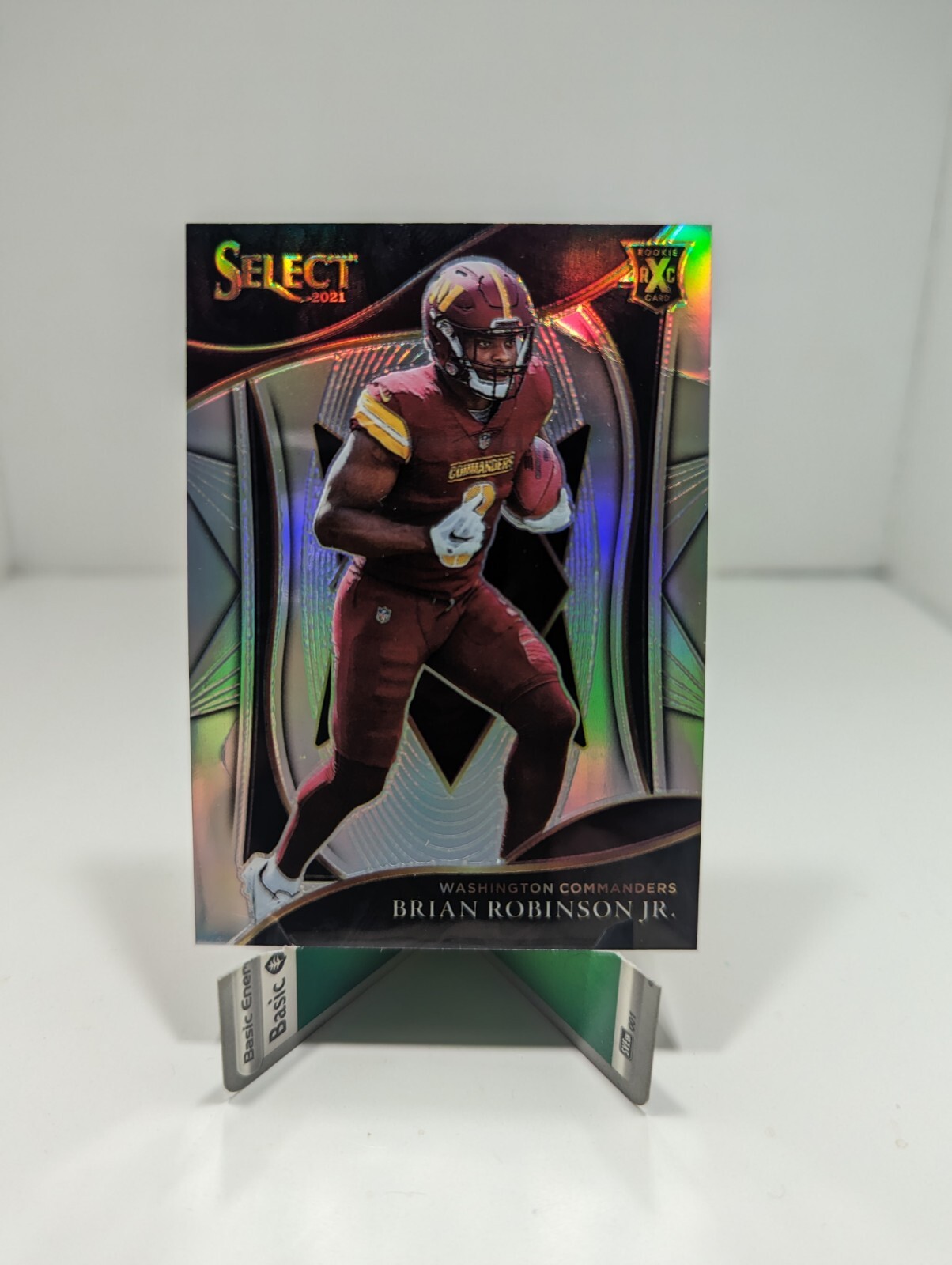 2021 Select Brian Robinson Jr XRC SSP Silver Prizm Rookie Commanders