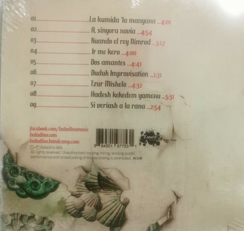 Dos Amantes Baladino Ladino Jewish Sepharadic Cd 2013 New - Imagen 2 de 6