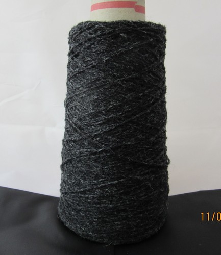 Fil Shetland 100% laine 215g cône 1/9's NM - 2 plis gris anthracite - Photo 1/2