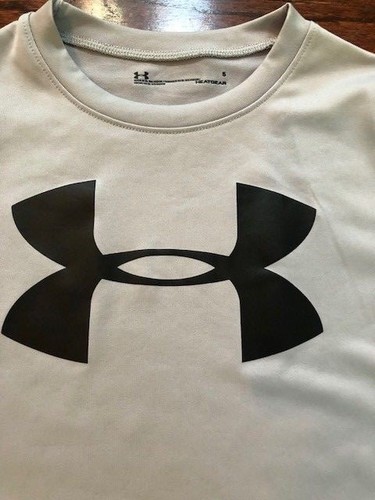 New Under Armour Boy Youth Short Sleeve Tee Heatgear Big Logo Graphic Baseball - Picture 51 of 100