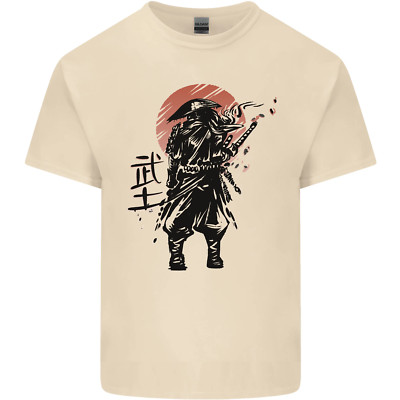 Samurai Sun MMA Warrior Herren Baumwolle T-Shirt Tee Oberteil