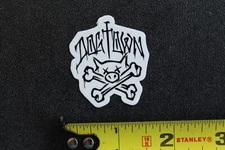 DOGTOWN Skateboards Pig Crossbones Punk Black White OG DTS Skateboarding STICKER