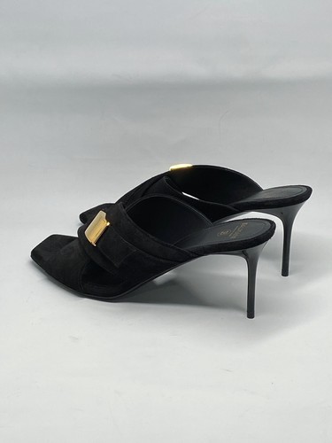 Balmain Uma Mules In Suede Leather size 37.5 - Picture 12 of 18