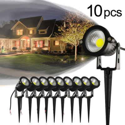 10X LED Spotlights 12V Outdoor Walkway Warm/Cool White Waterproof Spot Lights