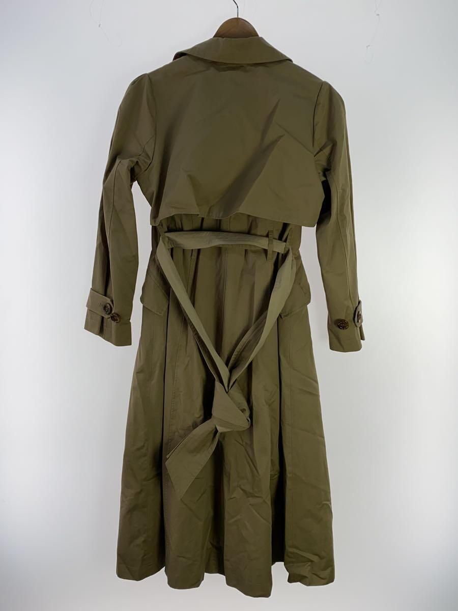 Gaba Ruffled Cotton Trench Coat