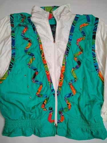 Vtg Womens Casual Isle jacket 80s 90s 