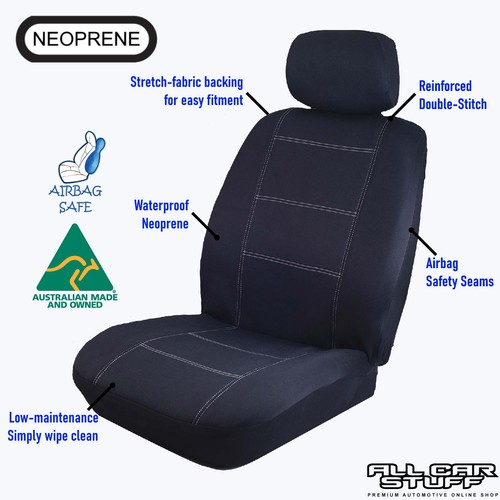 Neoprene Seat Covers for Toyota Landcruiser 200 Series Wagon: 11/2007 to 06/2021 - Picture 4 of 21