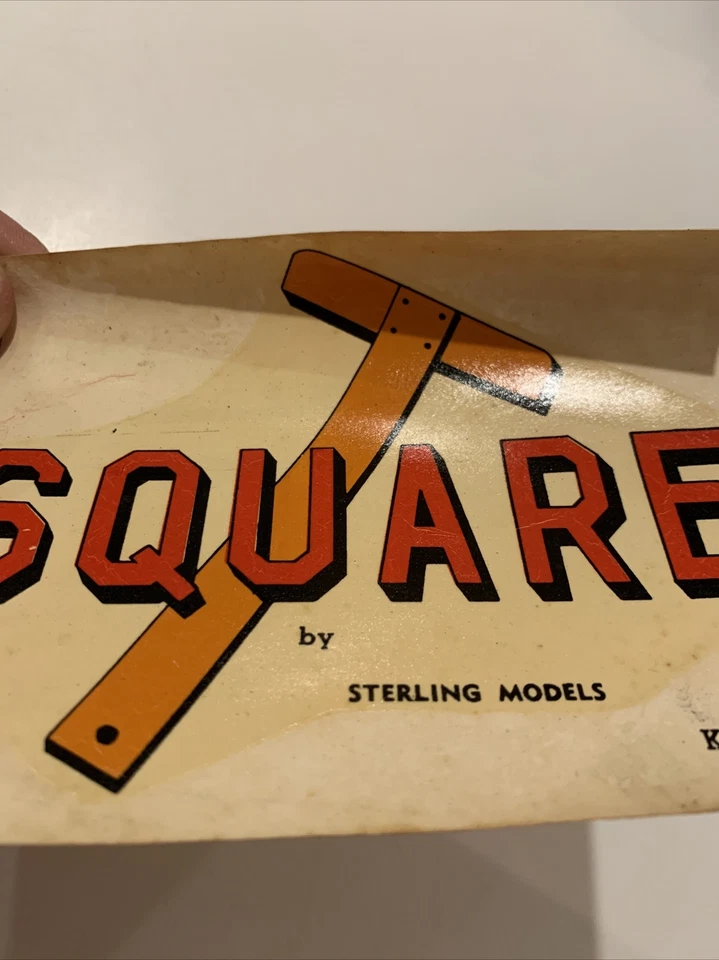 Vintage Sterling Models T-SQUARE Control Line Model Airplane Kit Decal Only NOS - Image 2 of 4