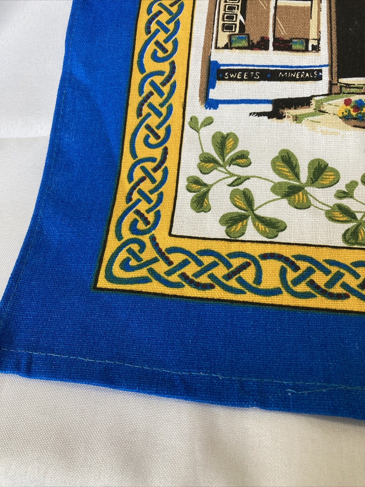 Irish Wall Hanging Avoca Ballykiss Cotton Towel Fitzgerald Hendley 20 x 30"