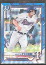 2021 Bowman Chrome Prospects Sapphire Justin Foscue #BCP-41