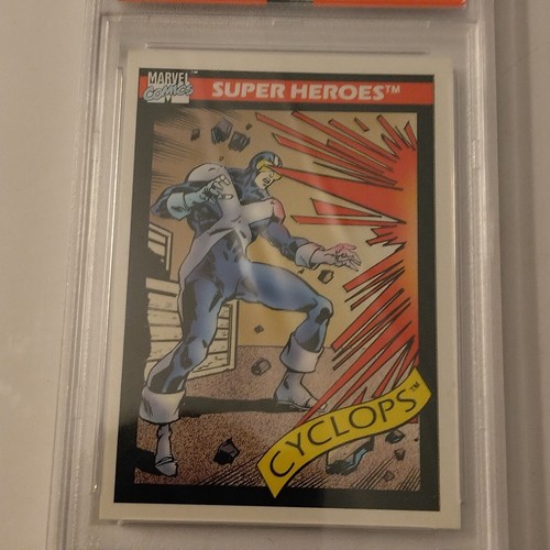 1990 Impel Marvel Universe Series 1 - #8 Cyclops - PSA 7 Graded Trading Card - Picture 2 of 6