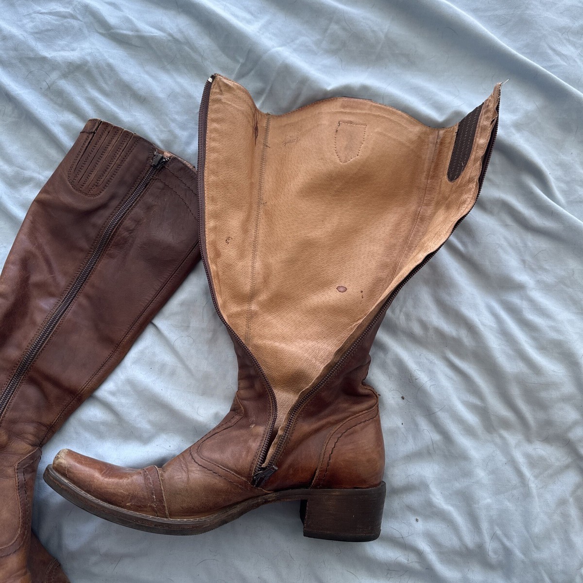 Nero Giardini Italian Leather Boots Southwestern 36.5 Zipper