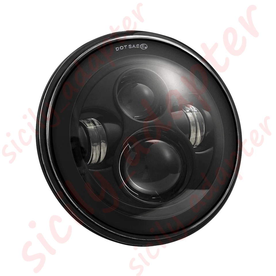Faro LED 7" + Luces de paso de 4,5" para Harley Davidson Electra Glide Classic Foto 2 de 4
