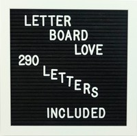 Felt Letter Board 10 X 10 White Frame With 290 Letters - Changeable Letter ... on sale Felt Letter Board 10 X 10 White Frame With 290 Letters - Changeable Letter ... on sale