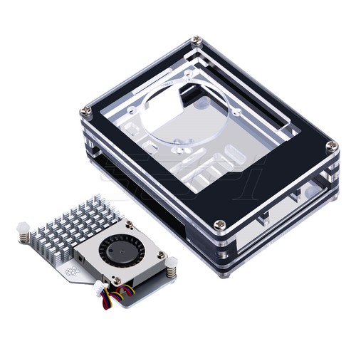 Raspberry Pi 5 Acrylic Case 9 Layers Enlosure With Cooling Fan Heatsink - 第 12/14 張圖片